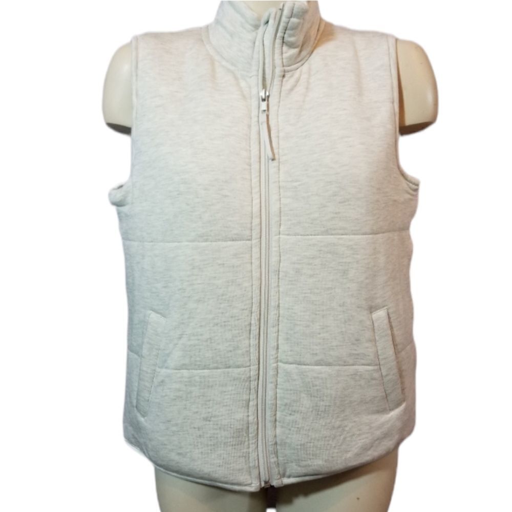 Thread‎ & Supply Beige Quilted Puffer Vest Size Medium